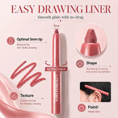 Last Day Buy 1 Get 1 Free Easy Glide Lip Liner — Creamy, Blendable Color with Smooth Application, Summervibes